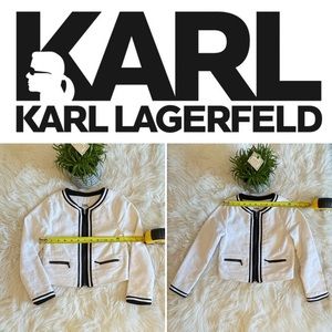 Karl Lagerfeld Kids white cotton blazer Sz 8